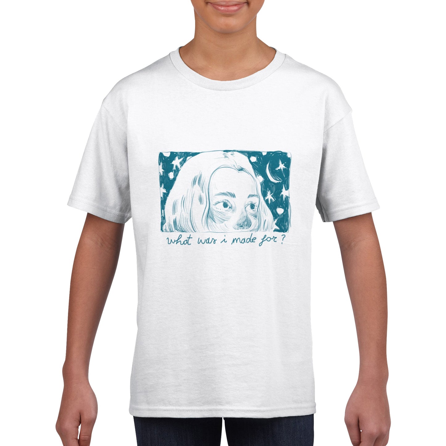 Stars Thoughts Kids Crewneck T-shirt
