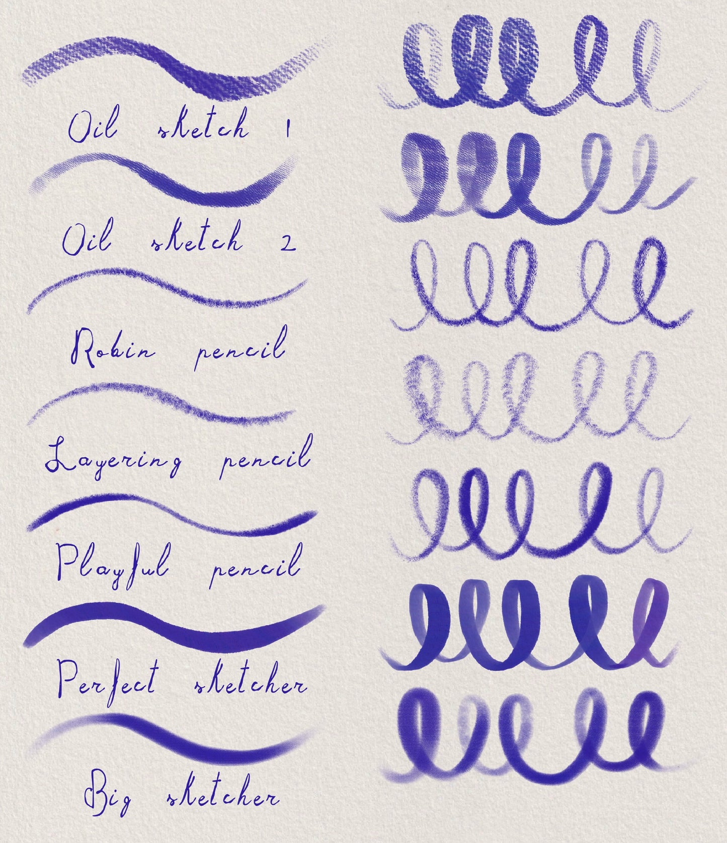 Velvet Oils & Pencils set (for Procreate)