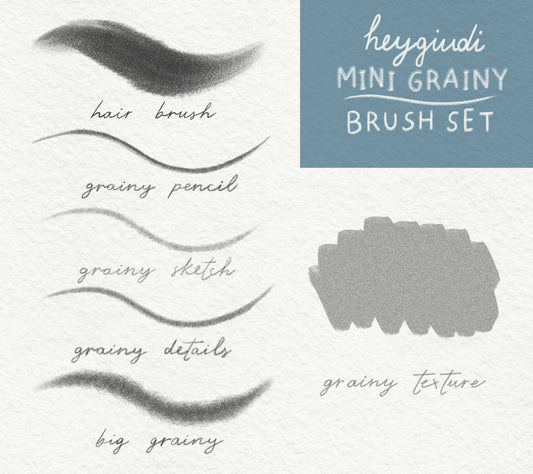 Heygiudi Mini Grainy Brush Set (for Procreate)