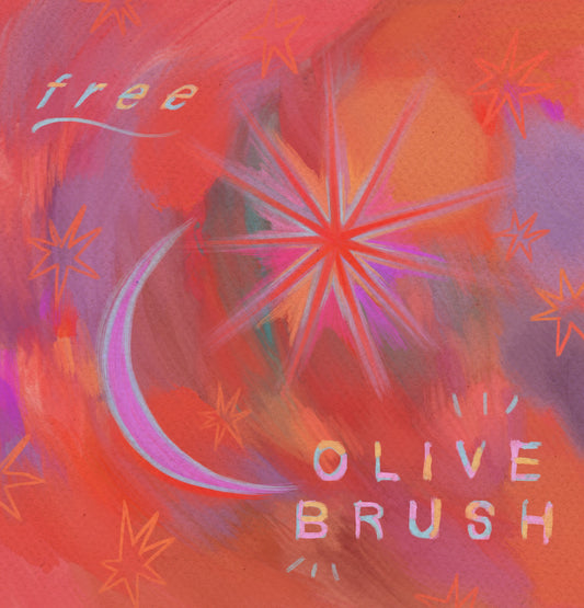 Olive brush for Procreate (freebie!)