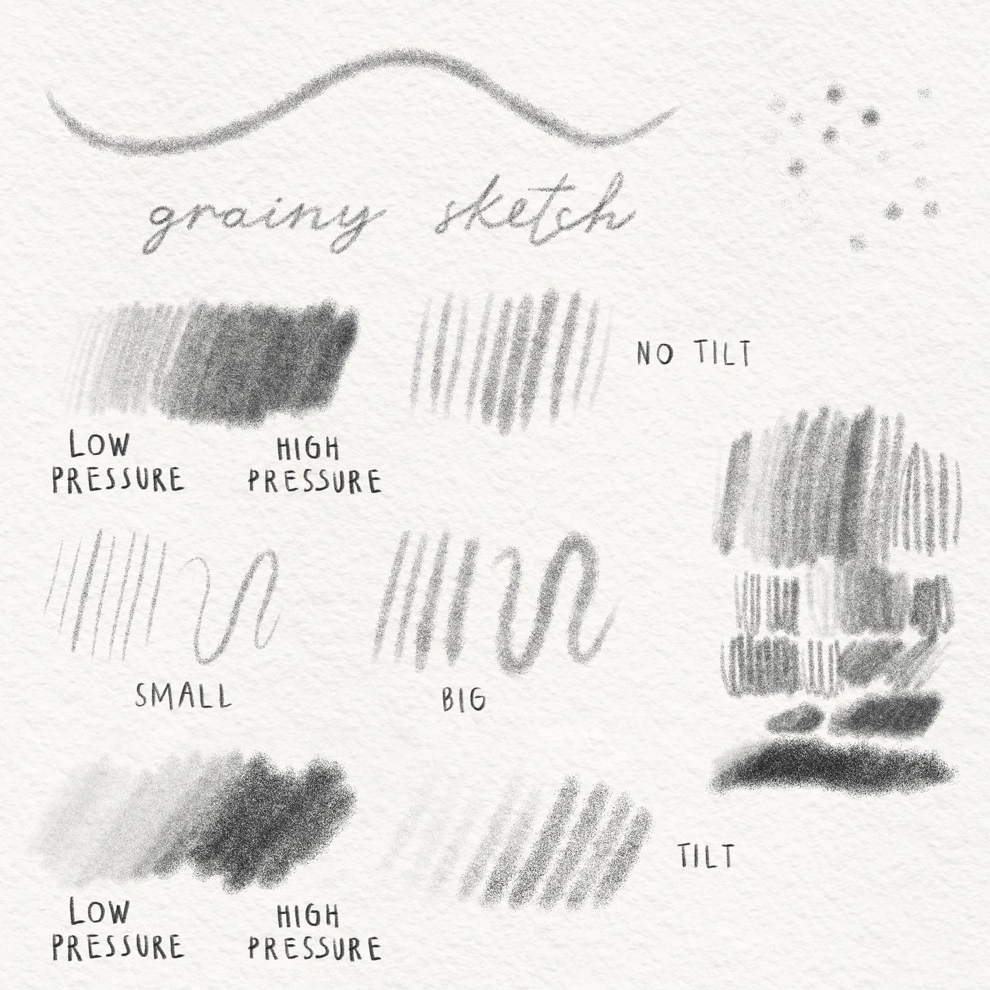 Heygiudi Mini Grainy Brush Set (for Procreate)